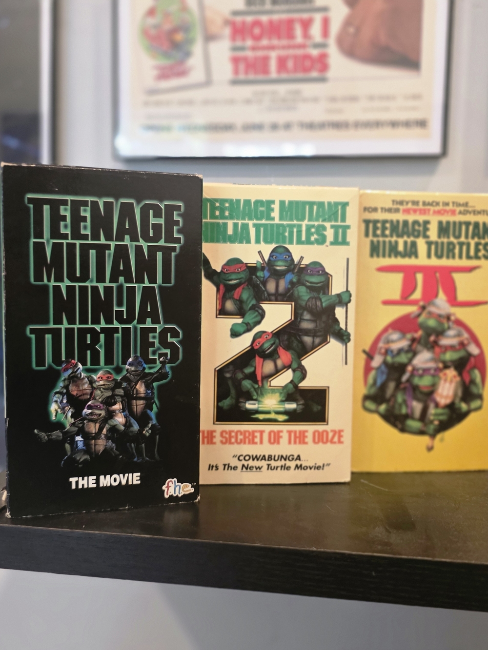 TEENAGE MUTANT NINJA TURTLES TRILOGY. 1, 2 AND 3. VINTAGE VHS TAPES. TMNT